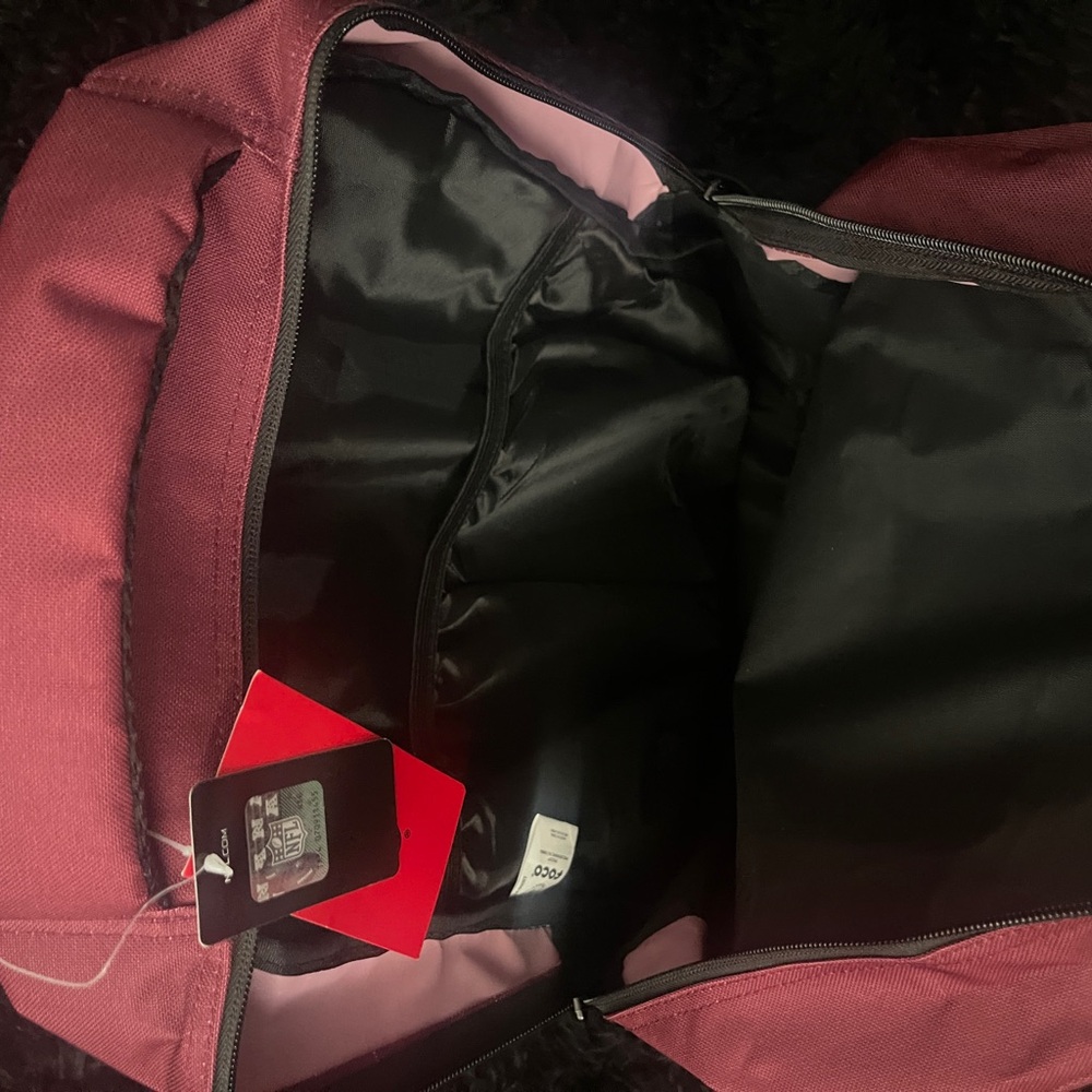 Washington Commanders Maroon Backpack NWT - image 4